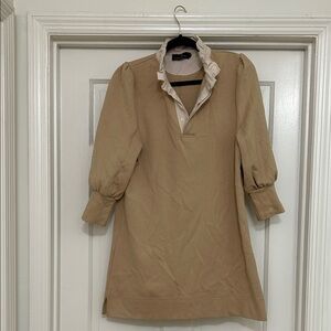 Pomander Place Tan Long Sleeve Dress